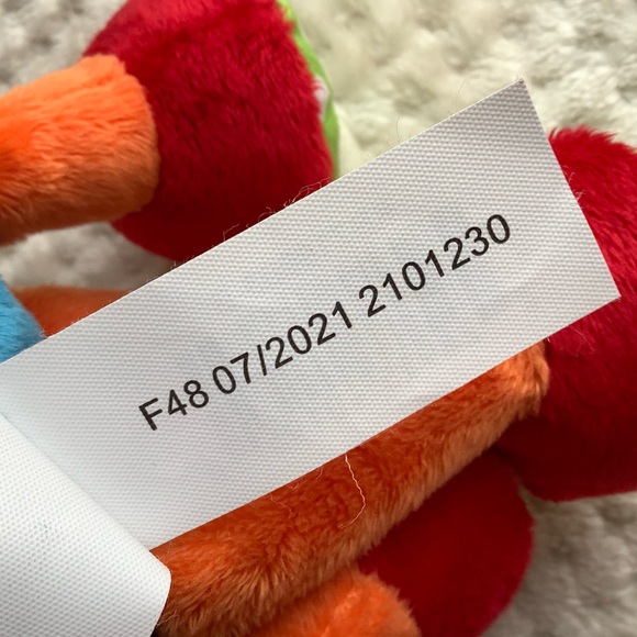 Parents Choice Cuddly Colorful Plush Cow Rattle Crinkle Toy - Picture 6 of 7